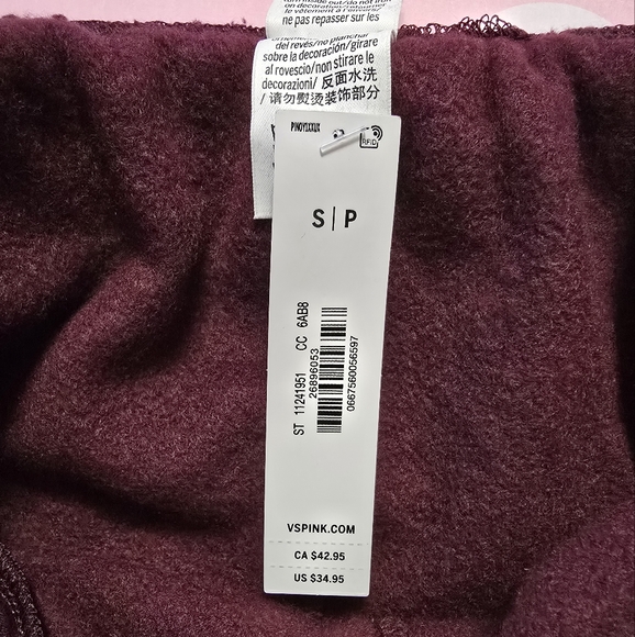 PINK IVY Fleece Sweat Short. Wild Rose. Size S - Picture 4 of 7